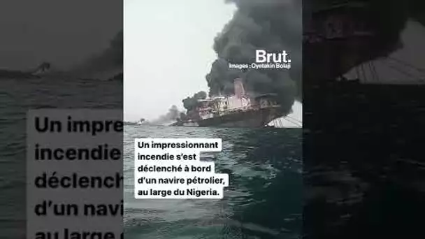 Un pétrolier en feu au large du Nigeria