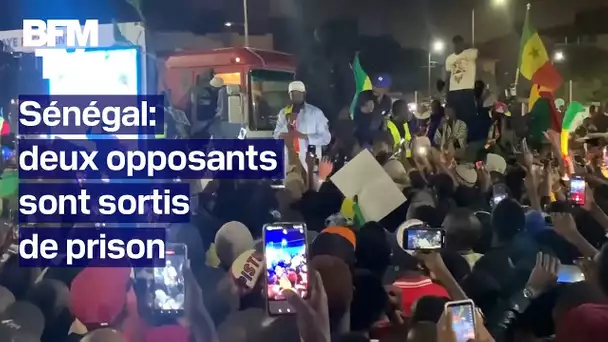 Scène de liesse au Sénégal après la sortie de prison des opposants