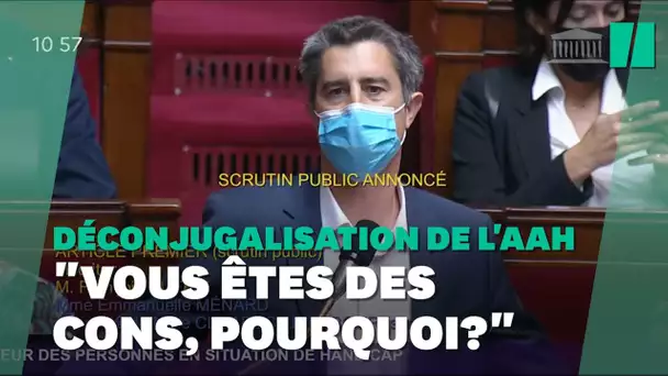 "Vous êtes des cons": Ruffin cite Castaner durant le débat sur l'allocation adulte handicapé (AAH)