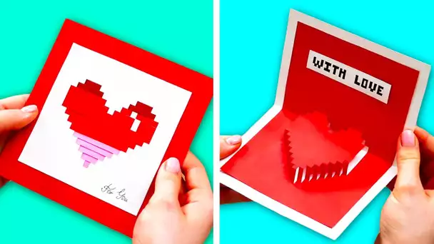 29 IDÉES DE CARTES INCROYABLES POUR LA SAINT-VALENTIN