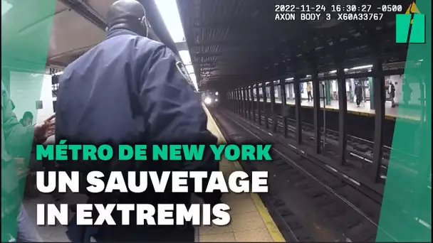 Les images d’un incroyable sauvetage dans le métro new-yorkais