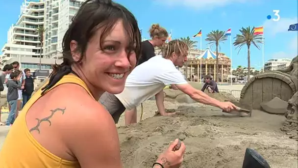 Canet-en-Roussillon : les sculptures éphémères sur sable