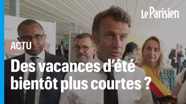 Marseille : Macron envisage de réduire les vacances d’été