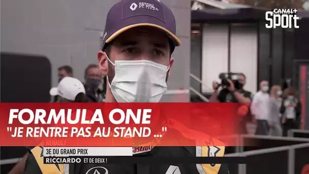 Ricciardo: "Je ne rentre pas au stand je reste en piste"