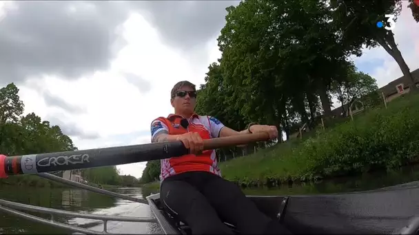 Erika Sauzeau, une rameuse picarde, se prépare pour les jeux paralympiques de Tokyo.