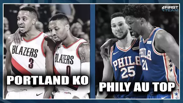 PORTLAND KO, PHILY AU TOP ! First Talk Playoffs NBA #49