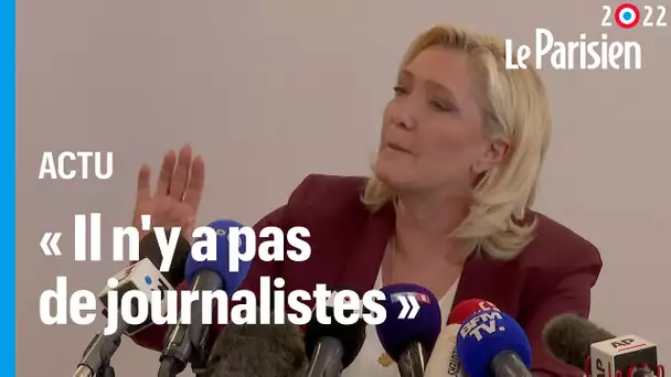 «Il n’y a pas de journalistes» : Marine Le Pen justifie son refus d’accréditations à l’ém