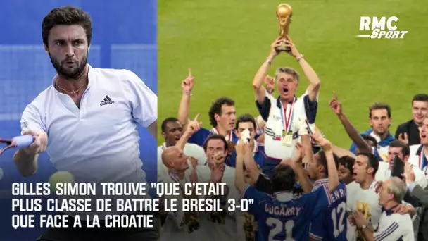 Gilles Simon trouve "que c'était plus classe de battre le Brésil 3-0" que face à la Croatie