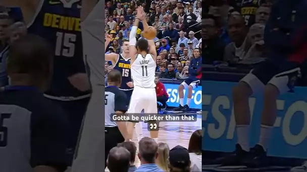 Jokic drops a dime through Brook Lopez outstretched arms 😮 | #Shorts