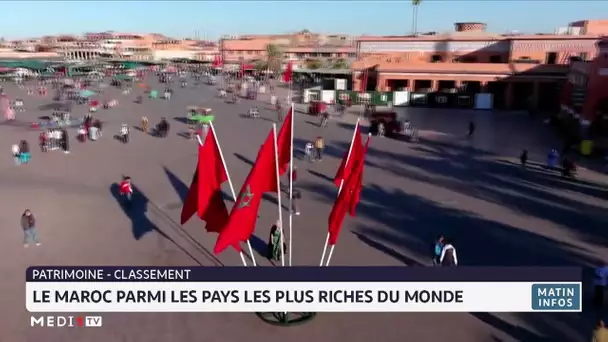 Patrimoine : le Maroc parmi les pays les plus riches du monde