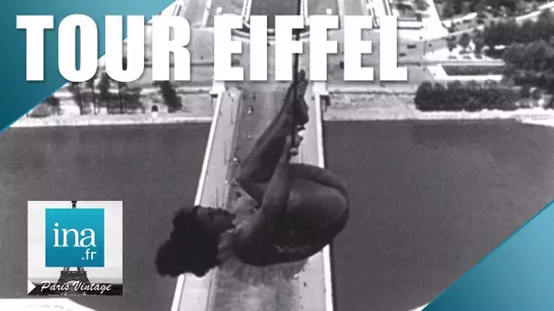 1951 : Acrobaties vertigineuses sur la tour Eiffel | Archive INA