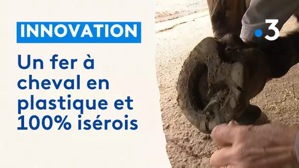 Pour remplacer le fer à cheval, des semelles réutilisables en plastique fabriquées en Isère