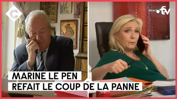 Parrainages : Marine Le Pen refait le coup de la panne - C à vous - 23/02/2022
