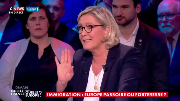Migrants et Europe : la passe d'armes entre Marine Le Pen et Laurent Wauquiez