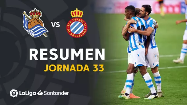 Resumen de Real Sociedad vs RCD Espanyol (2-1)