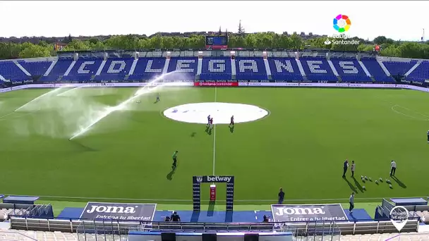 Calentamiento CD Leganés vs Real Valladolid CF