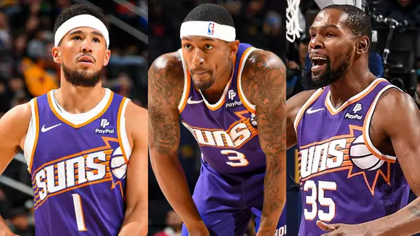 FIRST LOOK At The Suns Big 3 - Devin Booker, Bradley Beal & Kevin Durant In The #NBAPreseason