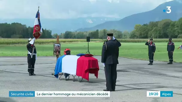 Le dernier hommage des secours en montagne à Pierre-Francois Bonnard