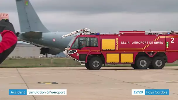 Nîmes-Garons : simulation d'un crash d'avion sur le tarmac avec 36 victimes