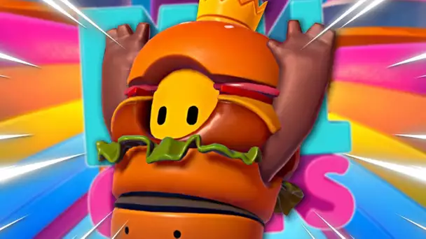 NOTRE TOP 1 LE PLUS CHANCEUX AVEC LE SKIN BURGER ! FALL GUYS BATTLE ROYALE FR