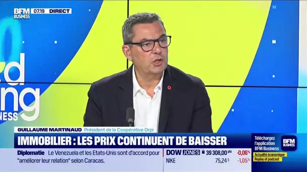 Guillaume Martinaud (Coopérative Orpi) : Immobilier, les prix continuent de baisser