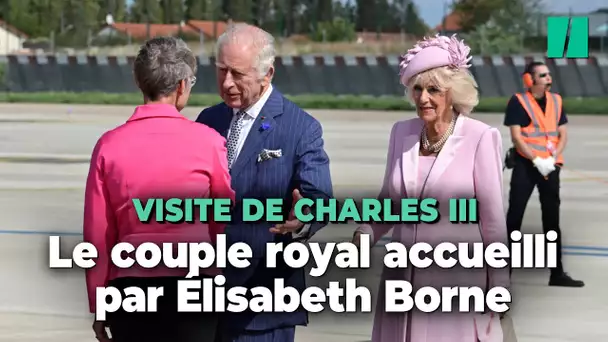 Visite de Charles III en France : le roi et la reine Camilla accueillis à Paris par Élisabeth Borne