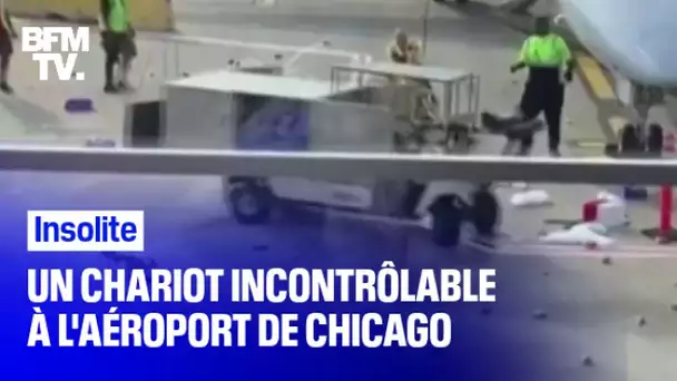 Un chariot motorisé devient incontrôlable à l’aéroport de Chicago