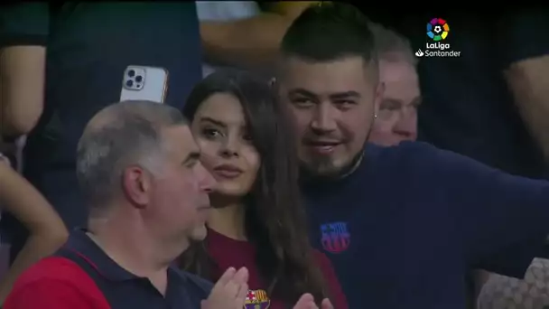 Calentamiento FC Barcelona vs Rayo Vallecano