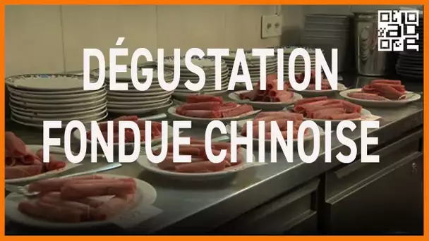 Dégustation de viandes surgelées de boeuf pour fondue chinoise. ABE-RTS