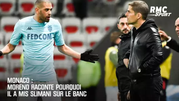 Ligue 1 : Moreno raconte pourquoi il a mis Slimani sur le banc à Monaco