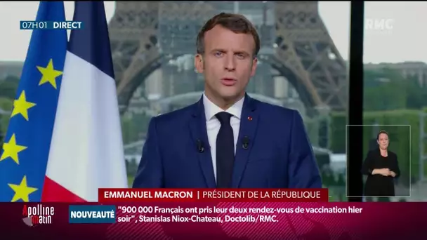 Dans son allocation, Emmanuel Macron veut "faire porter les restrictions sur les non-vaccinés"