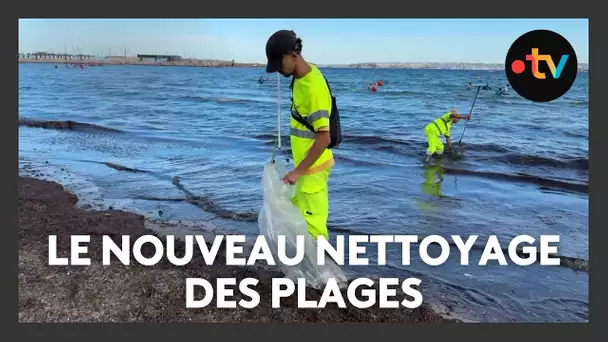 Le nettoyage des plages se fait désormais dans l'eau aussi