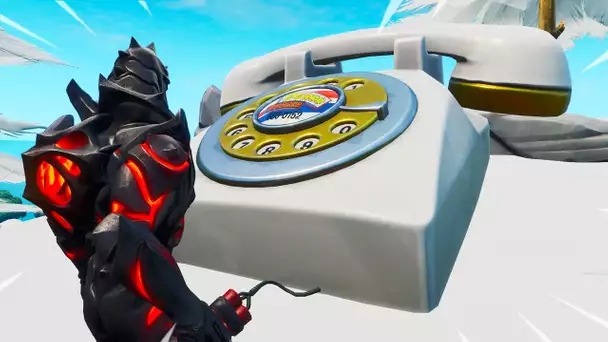 'COMPOSER LE NUMERO DU DURR BURGER SUR LE GROS TELEPHONE BLANC' SUR FORTNITE