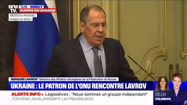 Sergueï Lavrov: "Les alliés ont utilisé l'Ukraine comme un terrain pour irriter la Russie"