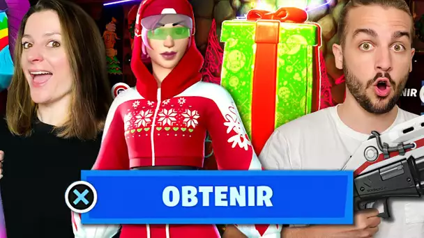 ON OUVRE LE CADEAU DE FORTNITE AVEC LE PREMIER SKIN DE NOEL GRATUIT !