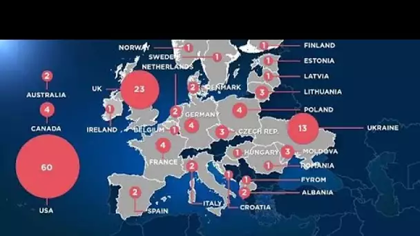 Affaire Skripal : 27 pays et l&#039;OTAN expulsent des diplomates russes