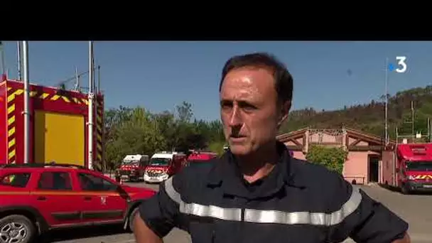 Générargues : le feu est maîtrisé, 150 pompiers toujours sur place pour éviter toute reprise