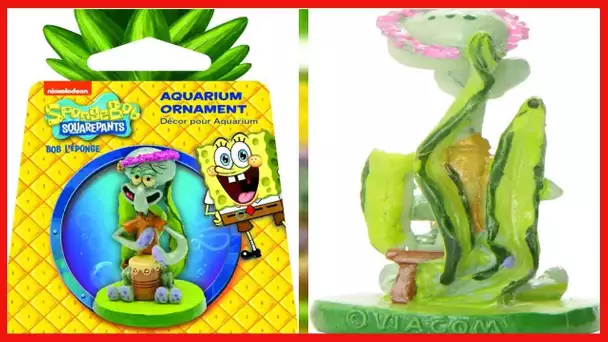Penn-Plax Officially Licensed Spongebob Squarepants Aquarium Ornament – Squidward (Mini/Small Size)