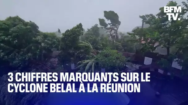 Vagues, rafales de vent, habitants confinés: les chiffres clés du cyclone Belal à La Réunion