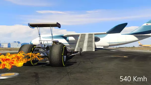 COMBIEN DE CARGO PLANE LE DRAGSTER PEUT-IL SAUTER ?! GTA 5