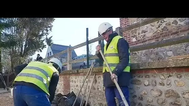 Un bel exemple d&#039;insertion et d&#039;apprentissage sur un chantier d&#039;une commune de l&#039;Eure