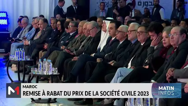 Maroc : Remise à Rabat du Prix de la société civile 2023