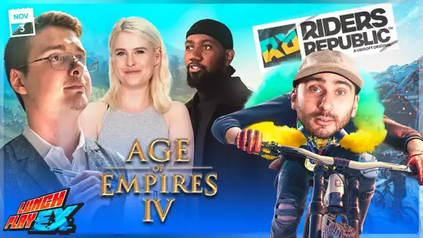 On teste RIDERS REPUBLIC et AGE OF EMPIRE 4 | LE LUNCHPLAY EX #177