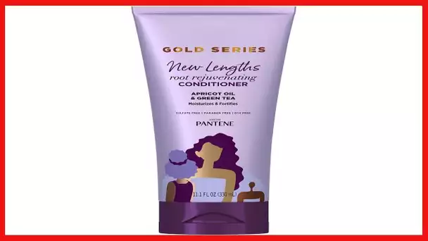 Pantene Gold Series Root Rejuvenating Conditioner with Apricot Oil & Green Tea, Moisturizes