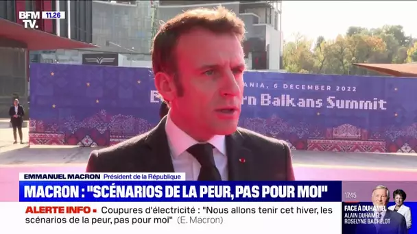Coupures d'électricité: le recadrage ferme d'Emmanuel Macron face aux "scénarios de la peur"