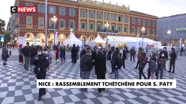 Nice : rassemblement tchétchène pour Samuel Paty