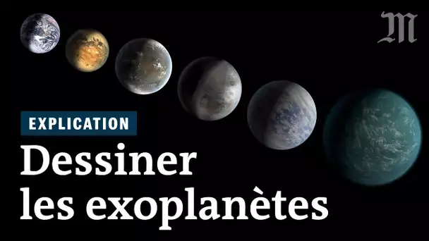 Comment sont dessinées les planètes découvertes par la Nasa mais jamais vues en réalité