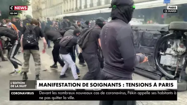Manifestations de soignants : tensions à Paris