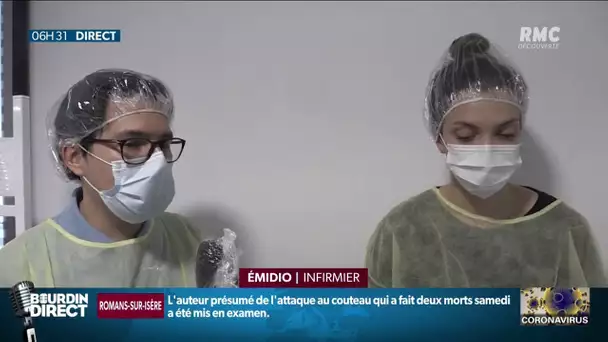 Des lits de réanimation ouvrent ce matin à l'hôpital Henri-Mondor à Créteil dans le Val-de-Marne