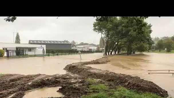 Inondation du quartier de Goasmeur à Paimpol